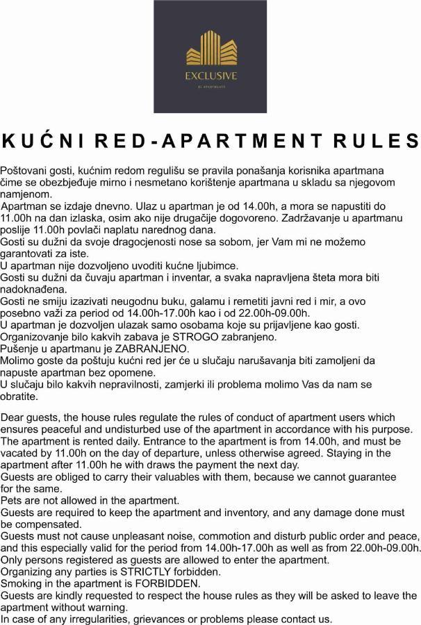 Exclusive Bl Apartments Banja Luka Ngoại thất bức ảnh